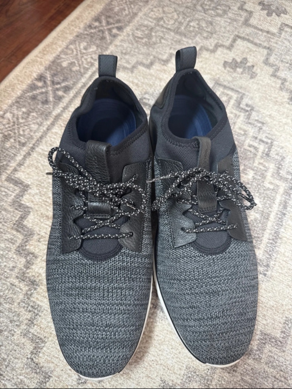 Men's Black Knit Cole Haan Athletic Sneakers